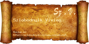 Szlobodnyik Vivien névjegykártya